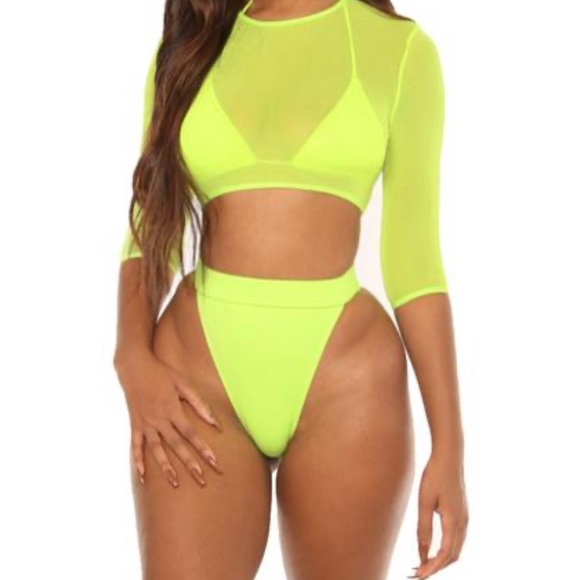 iconswim Other - Catch a break hikini-neon yellow